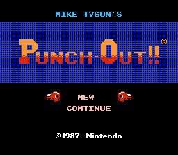 Mike Tyson's Punch-Out!! title screenshot